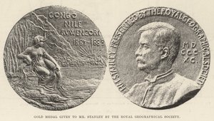 Gold Medal given to Mr Stanley by the Royal Geographical Society by English Photographer