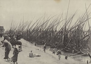 Grain boats on the Nile, showing how corn has always been brought down from Upper Egypt