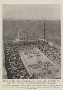 Grave of the Dublin Fusiliers and Durban Light Infantry who fell after the Armoured Train Disaster at Chieveley by English Photographer