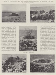 Graves of Officers and Men who fell at Bronkhorstspruit in the Boer War, 1880 by English Photographer