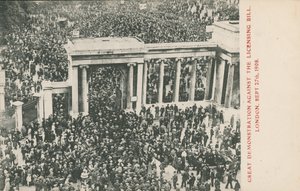 Great Demonstration against the Licensing Bill, London, September 27th, 1908 by English Photographer