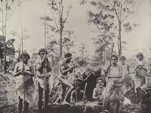 Group of Queensland Aboriginals by English Photographer