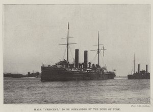 HMS Crescent, to be commanded by the Duke of York by English Photographer
