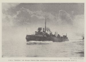 HMS Daring, on Board which the Disastrous Explosion took place on 11 June by English Photographer