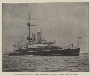 HMS Howe, which has been stranded at Ferrol, North Coast of Spain by English Photographer