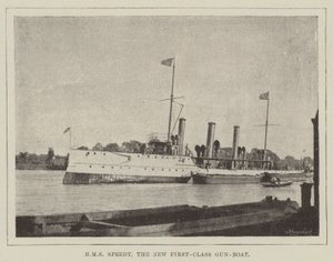 HMS Speedy, the New First-Class Gun-Boat by English Photographer