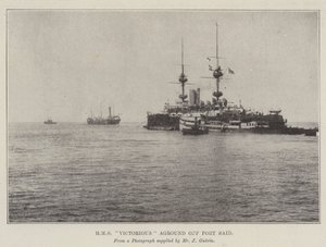 HMS Victorious aground off Port Said by English Photographer