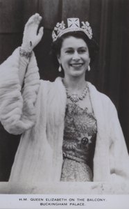 HM Queen Elizabeth on the balcony, Buckingham Palace by English Photographer