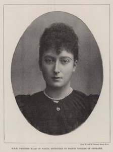 HRH Princess Maud of Wales, betrothed to Prince Charles of Denmark by English Photographer