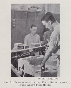 Hand-beating in the Final Stage, which takes about Five Hours by English Photographer