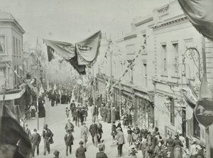 Hare Street: opening of Woolwich ferry, 1889 by English Photographer