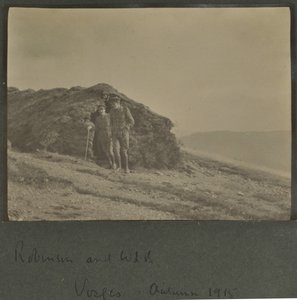 Harold Roper Robinson and William Lawrence Bragg, Vosges, Autumn 1915 by English Photographer