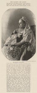 Her Majesty the Queen, in Dress worn at the Wedding of the Duke and Duchess of York by English Photographer