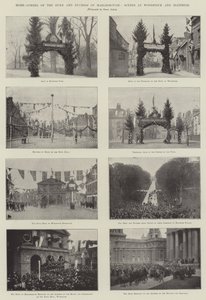 Home-Coming of the Duke and Duchess of Marlborough, Scenes at Woodstock and Blenheim by English Photographer