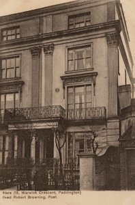Home of the poet Robert Browning by English Photographer