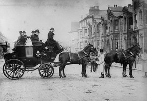 Horse-Drawn Stagecoach by English Photographer