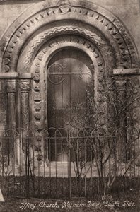 Iffley Church, Norman Door, South Side by English Photographer