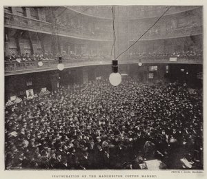 Inauguration of the Manchester Cotton Market by English Photographer