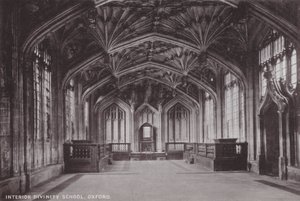 Interior, Divinity School, Oxford by English Photographer