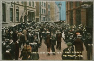 Jews Free School, Middlesex Street, Petticoat Lane, London by English Photographer