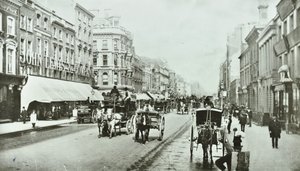 John Lewis, Oxford Street, Westminster LB: looking east by Oxford Circus, 1890 by English Photographer
