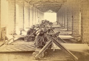 Karachi Jail Weavers. 1873
