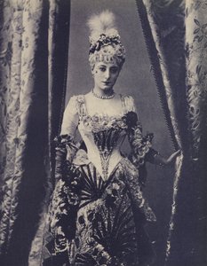 Kate Vaughan, English Gaiety Theatre Actress (b/w photo)