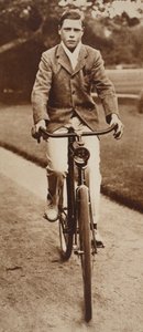 King Edward VIII Riding His Bicycle in 1911