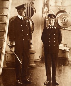 King Edward VIII as Midshipman in H.M.S. Hindustan, 1910