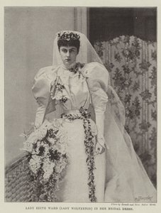 Lady Edith Ward (Lady Wolverton) in her Bridal Dress