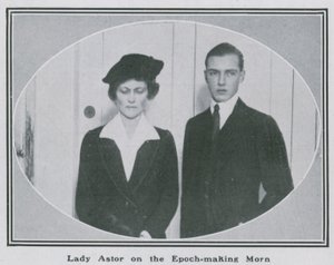 Lady Nancy Astor on the epoch-making morn by English Photographer