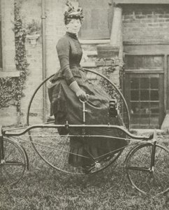 Lady on tricycle by English Photographer
