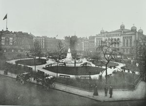 Leicester Square, Westminster: looking north east, 1896