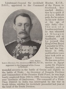 Lieutenant-General Sir Archibald Hunter, appointed to the Command of the Forces in Scotland by English Photographer