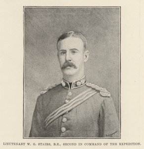 Lieutenant W G Stairs, Second in Command of the Expedition by English Photographer