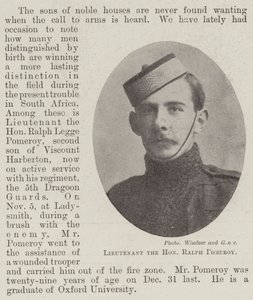 Lieutenant the Honourable Ralph Pomeroy