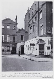London: Savile Place, at the end of Savile Row by English Photographer