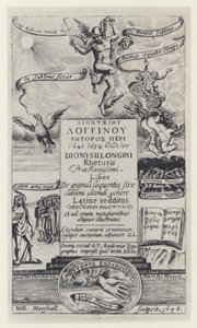 Longinus, G T for G Webb, Oxford 1636 by English Photographer