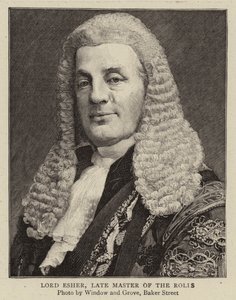 Lord Esher, Late Master of the Rolls by English Photographer