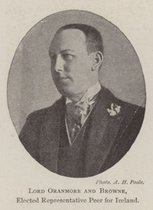 Lord Oranmore and Browne, Elected Representative Peer for Ireland