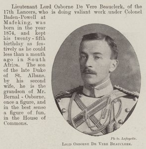 Lord Osborne De Vere Beauclerk by English Photographer