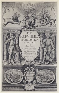 M A de Dominis, De republica ecclesiastica, G Norton and J Bill 1617 by English Photographer