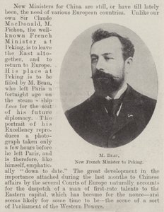 M Beau, New French Minister to Peking by English Photographer