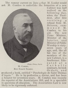 M Combes, New French Premier by English Photographer