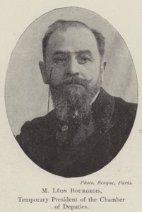 M Leon Bourgeois, Temporary President of the Chamber of Deputies by English Photographer