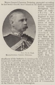 Major-General Cameron Downing by English Photographer