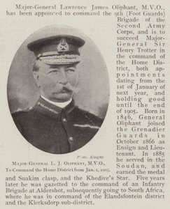 Major-General L J Oliphant, MVO, to command the Home District from 1 January 1903 by English Photographer