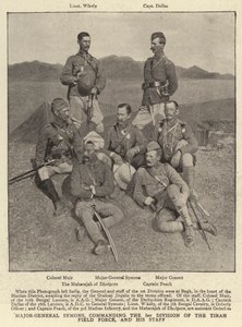 Major-General Symons, Commanding the 1st Division of the Tirah Field Force, and His Staff