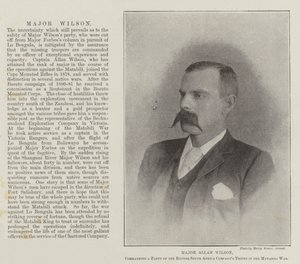 Major Allan Wilson, commanding a Party of the British South Africa Company