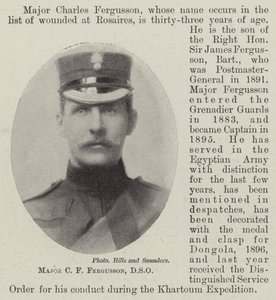 Major C. F. Fergusson, DSO by English Photographer